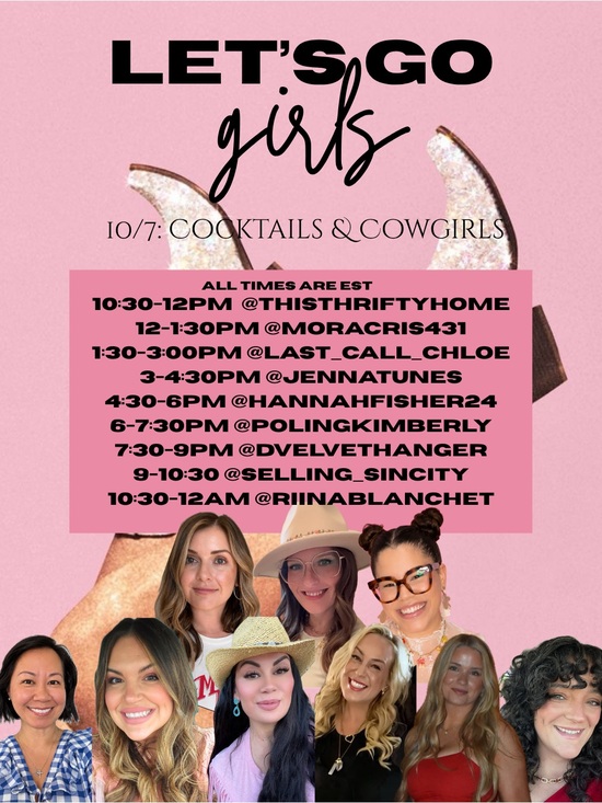 Accessories - 10/7: Let’s Go Girls Raid Train: Cocktails & Cowgirls💃